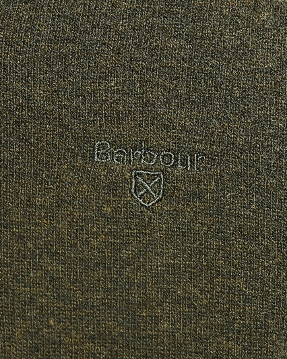 Barbour Essential Lambswool Mens V-Neck Jumper - Seaweed