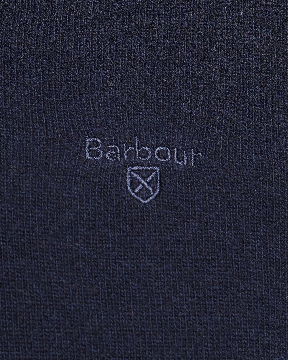 Barbour Essential Lambswool Mens V-Neck Jumper - Navy