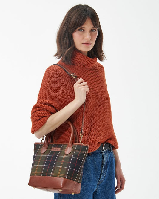 Barbour Katrine Womens Tartan Leather Tote
