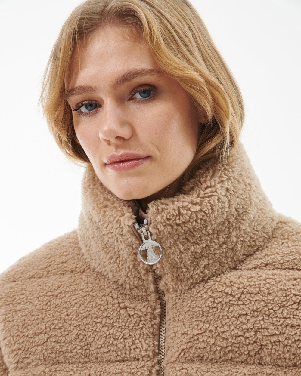 Barbour Lichen Womens Teddy Quilt Jacket - Light Trench
