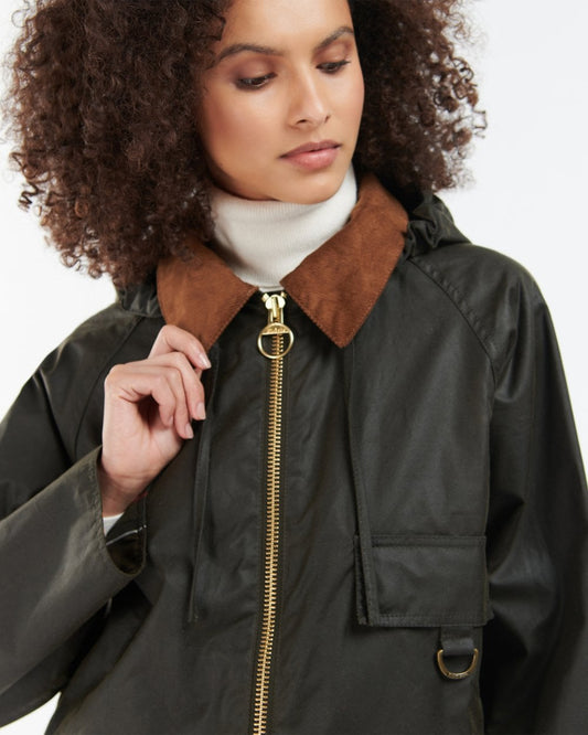 Barbour Highclere Womens Wax Jacket - Olive