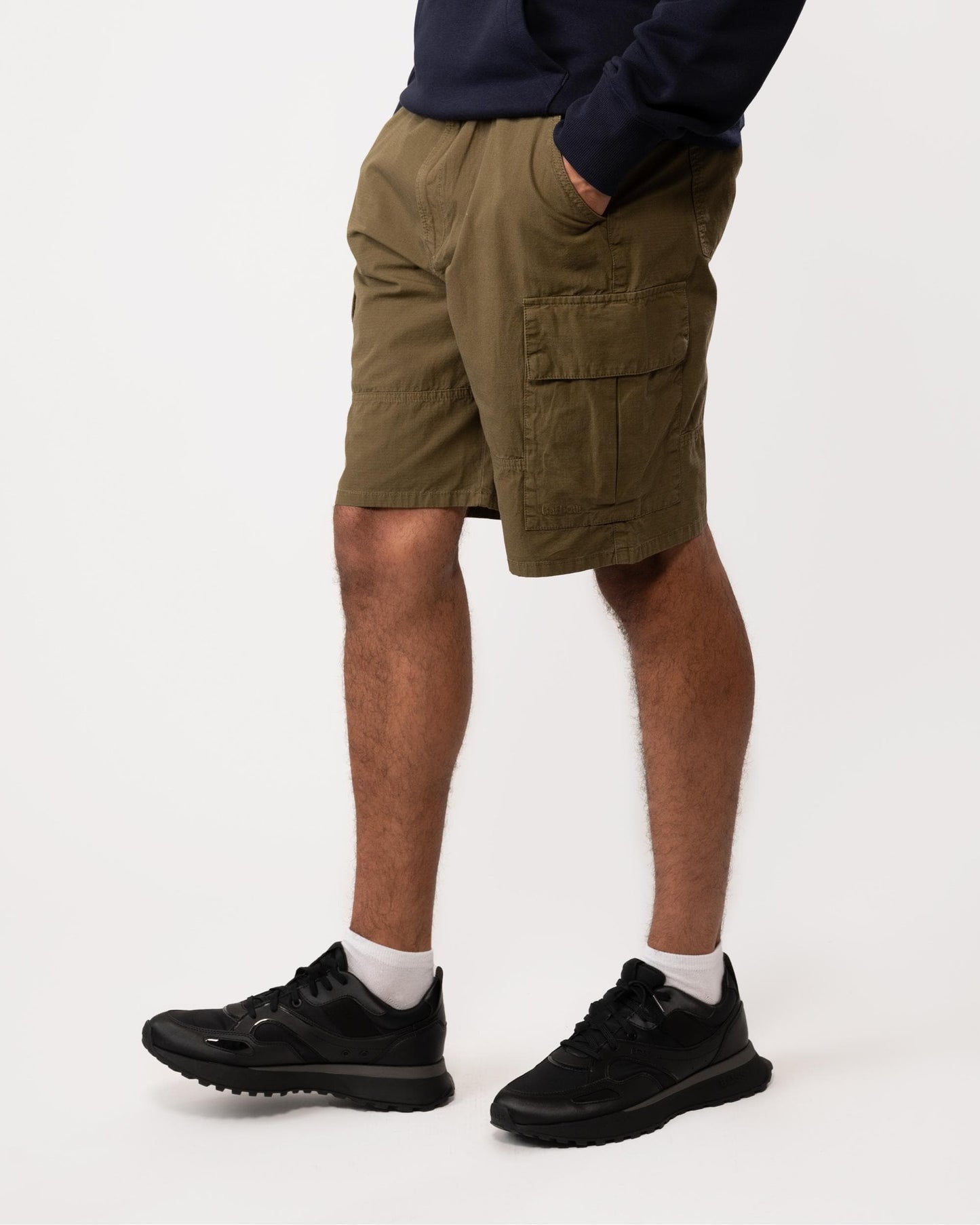 Barbour Essential Ripstop Mens Cargo Shorts - Ivy Green