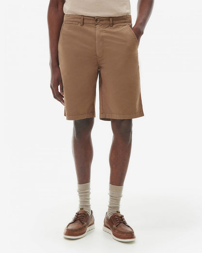 Barbour Corbett Mens Poplin Shorts - Fossil