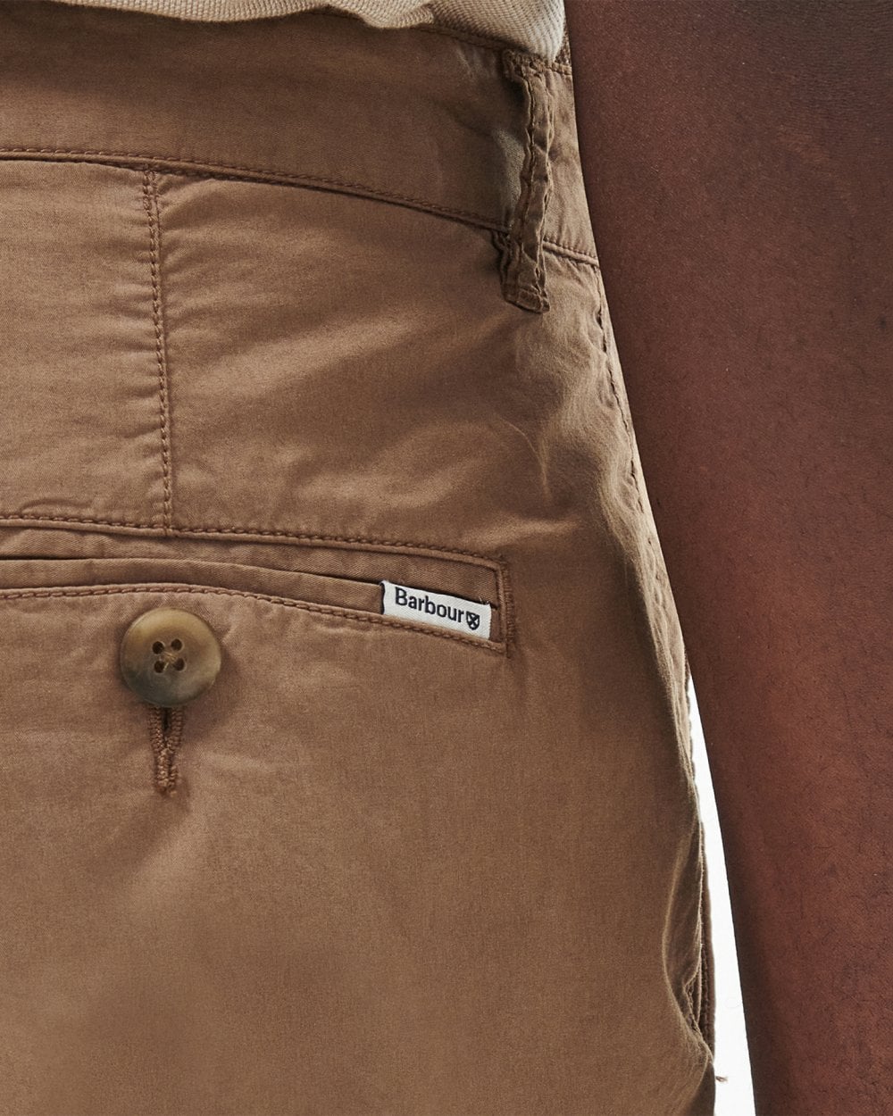 Barbour Corbett Mens Poplin Shorts - Fossil