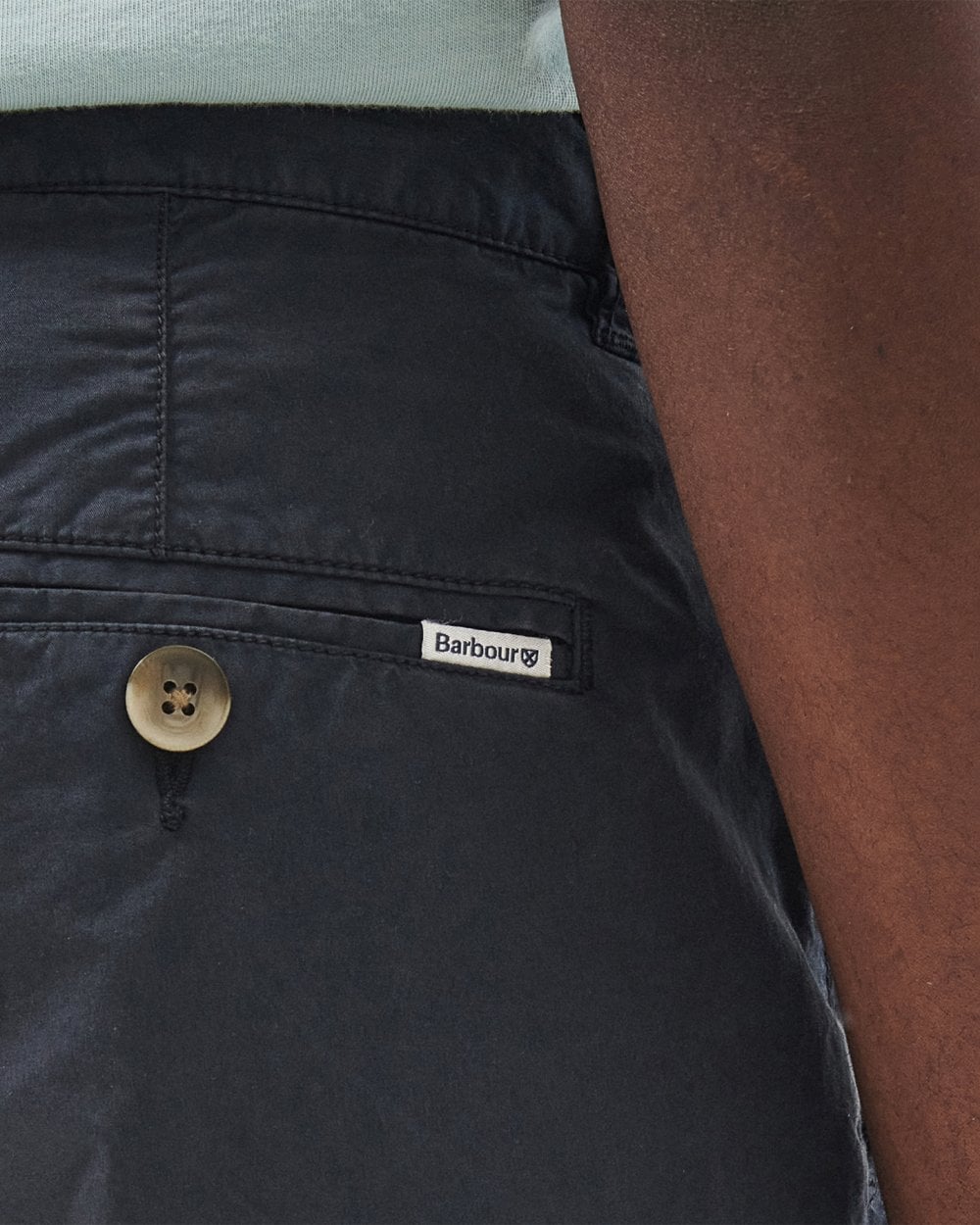 Barbour Corbett Mens Poplin Shorts - Navy