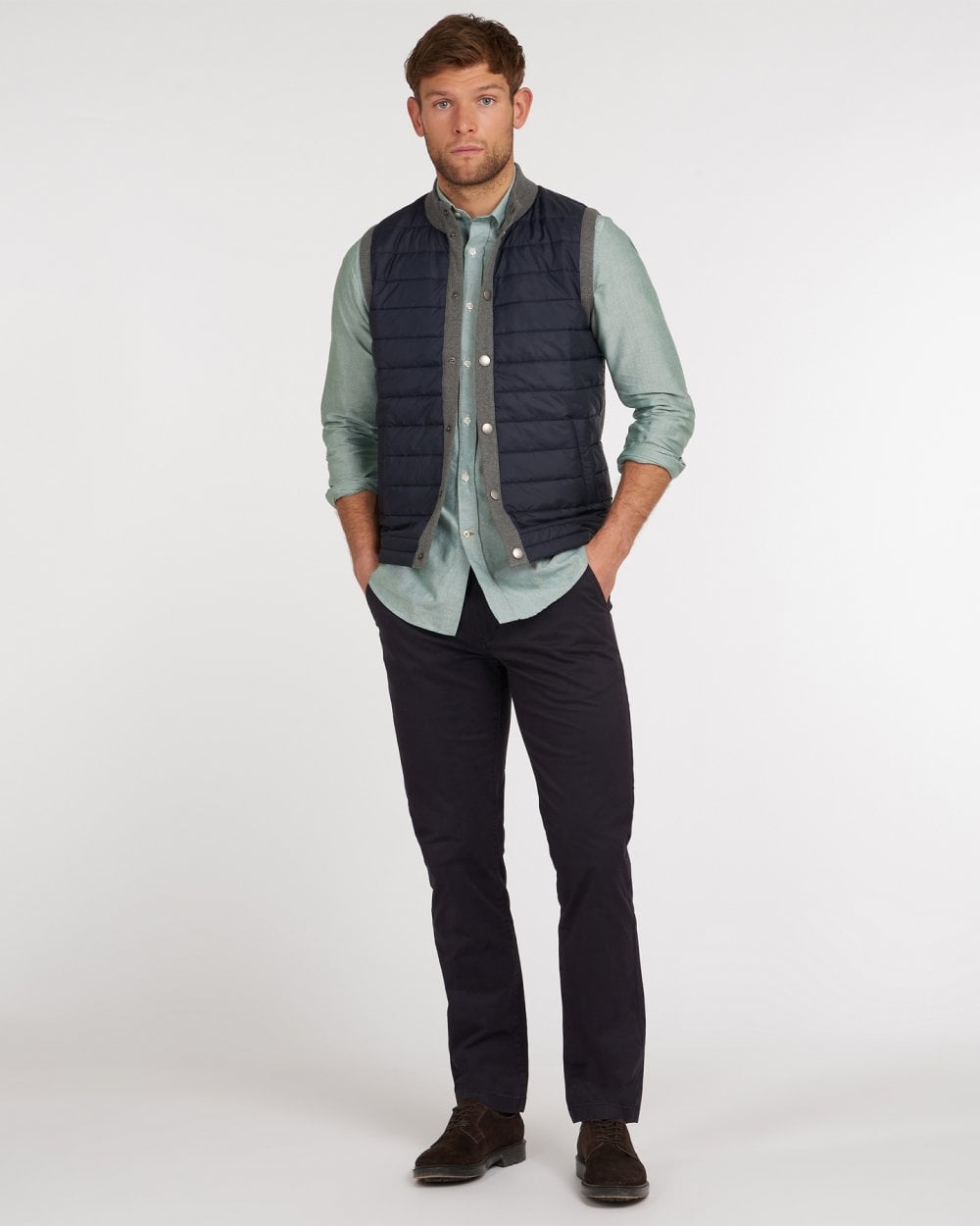 Barbour Essential Mens Gilet - Mid Grey