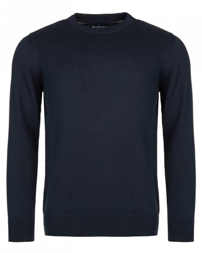 Barbour Pima Cotton Mens Crew Sweatshirt - Navy