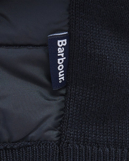 Barbour Carn Baffle Mens Zip Through Sweater - Navy