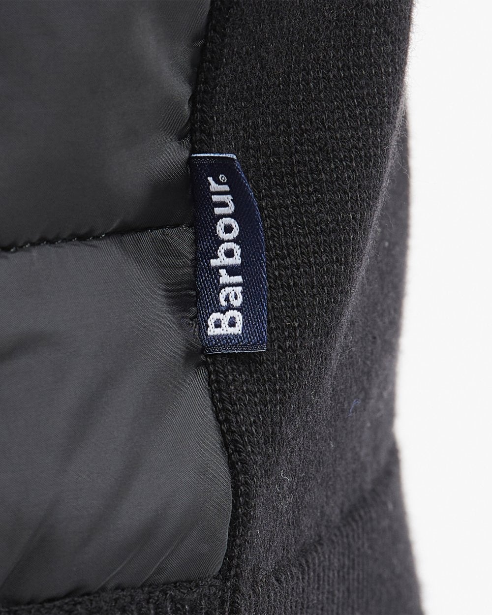 Barbour Carn Baffle Mens Zip Through Sweater - Black