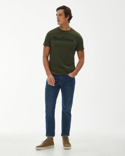 Barbour Logo Mens T-Shirt - Olive