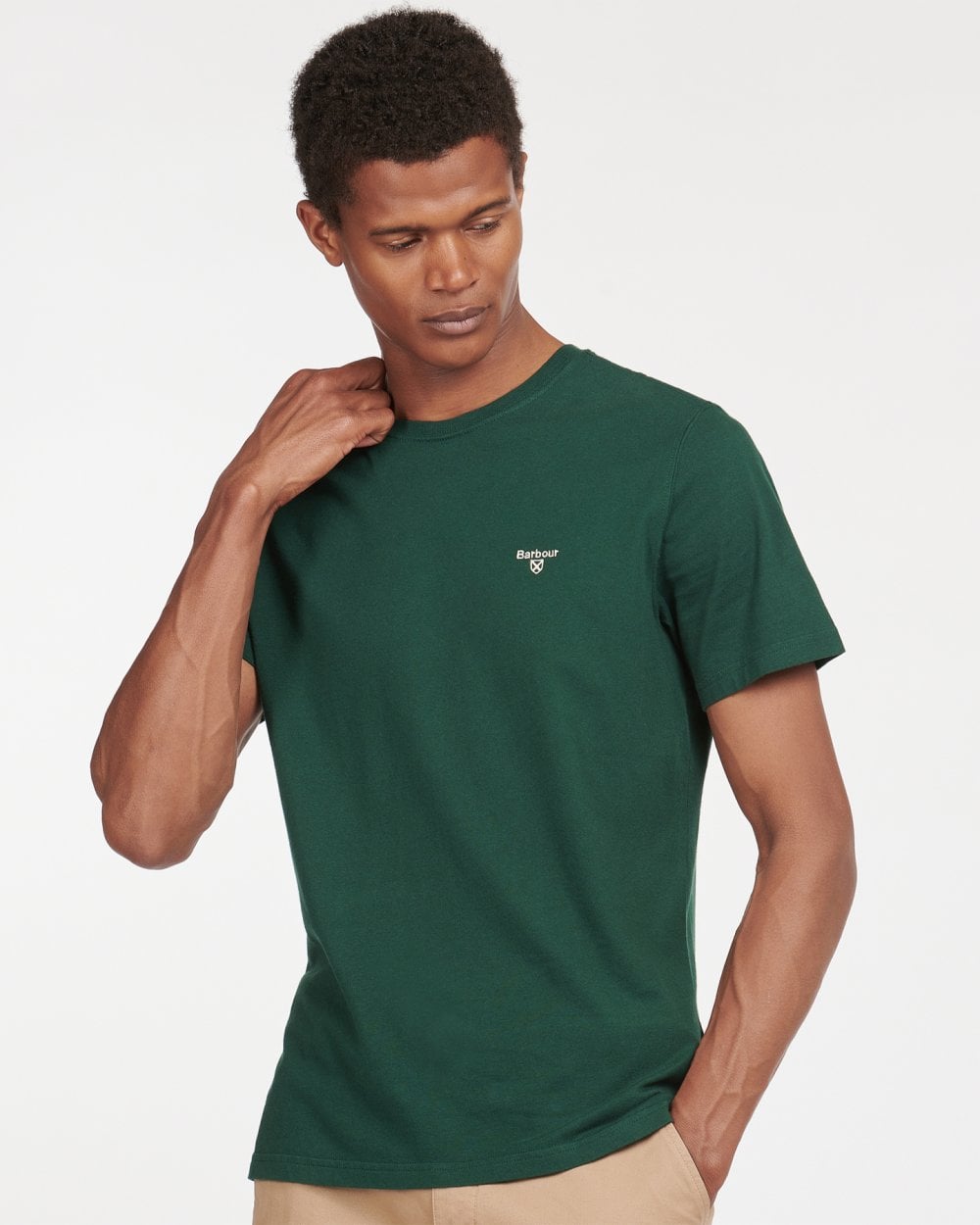 Barbour Sports Mens T-Shirt - Seaweed