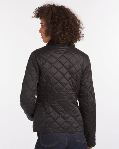Barbour Deveron Quilted Womens Jacket - Black/Olive