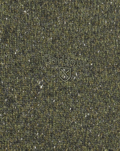 Barbour Tisbury Half Zip Mens Sweatshirt - Dark Seaweed