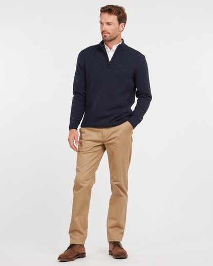 Barbour Tisbury Half Zip Mens Sweatshirt - Navy