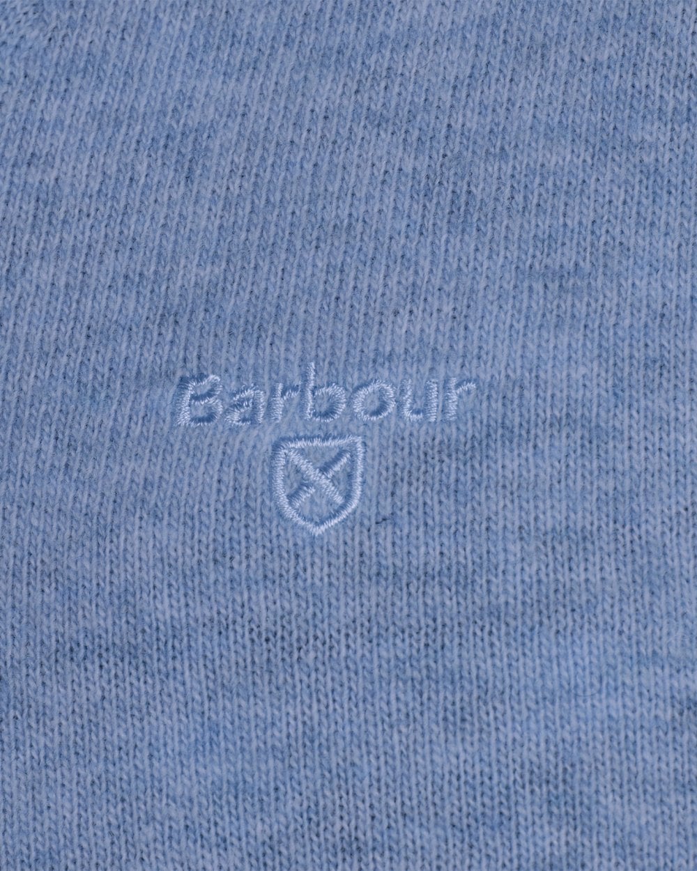 Barbour Essential Crew Neck Mens Jumper - Denim Marl