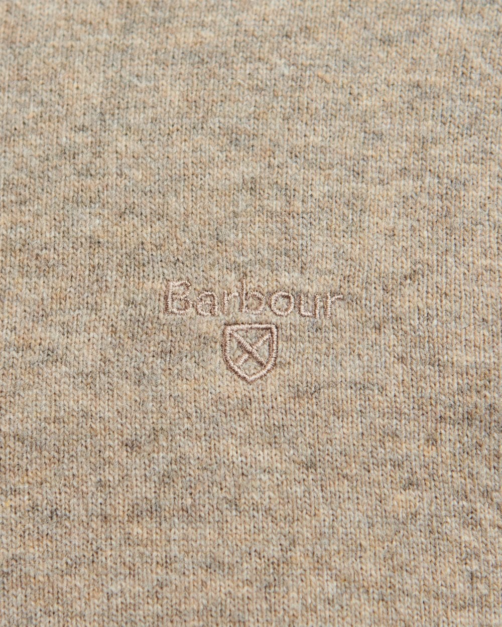 Barbour Essential Crew Neck Mens Jumper - Fossil