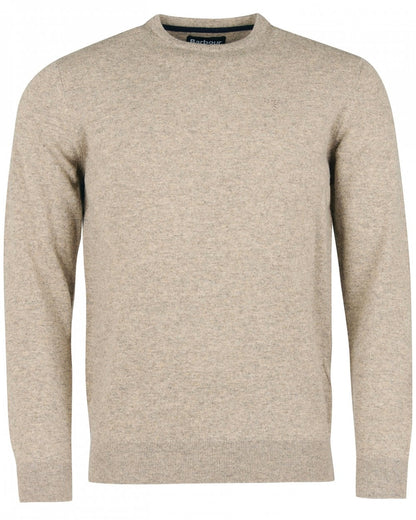 Barbour Essential Crew Neck Mens Jumper - Fossil