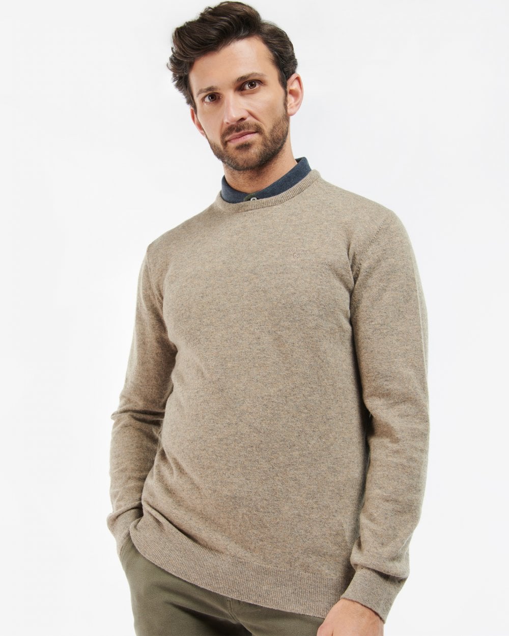 Barbour Essential Crew Neck Mens Jumper