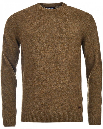 Barbour Essential Patch Mens Crew-Neck Jumper - Willow