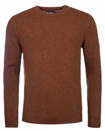 Barbour Essential Patch Mens Crew-Neck Jumper - Bracken