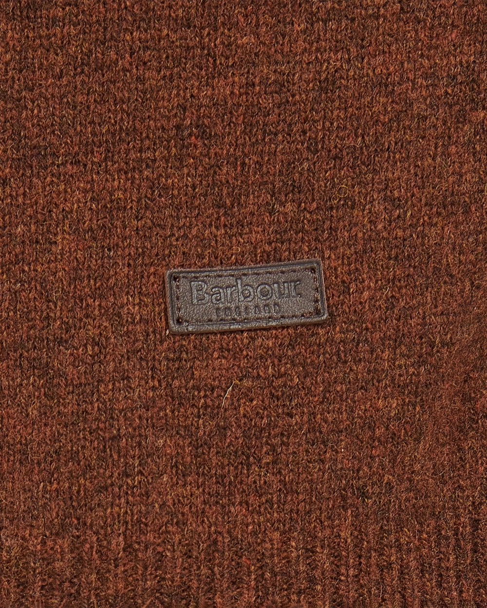 Barbour Essential Patch Mens Crew-Neck Jumper - Bracken
