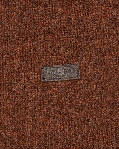 Barbour Essential Patch Mens Crew-Neck Jumper - Bracken