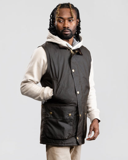 Barbour Westmorland Mens Wax Gilet Olive – CHO