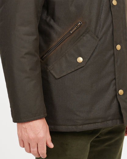 Barbour Prestbury Mens Wax Jacket - Olive