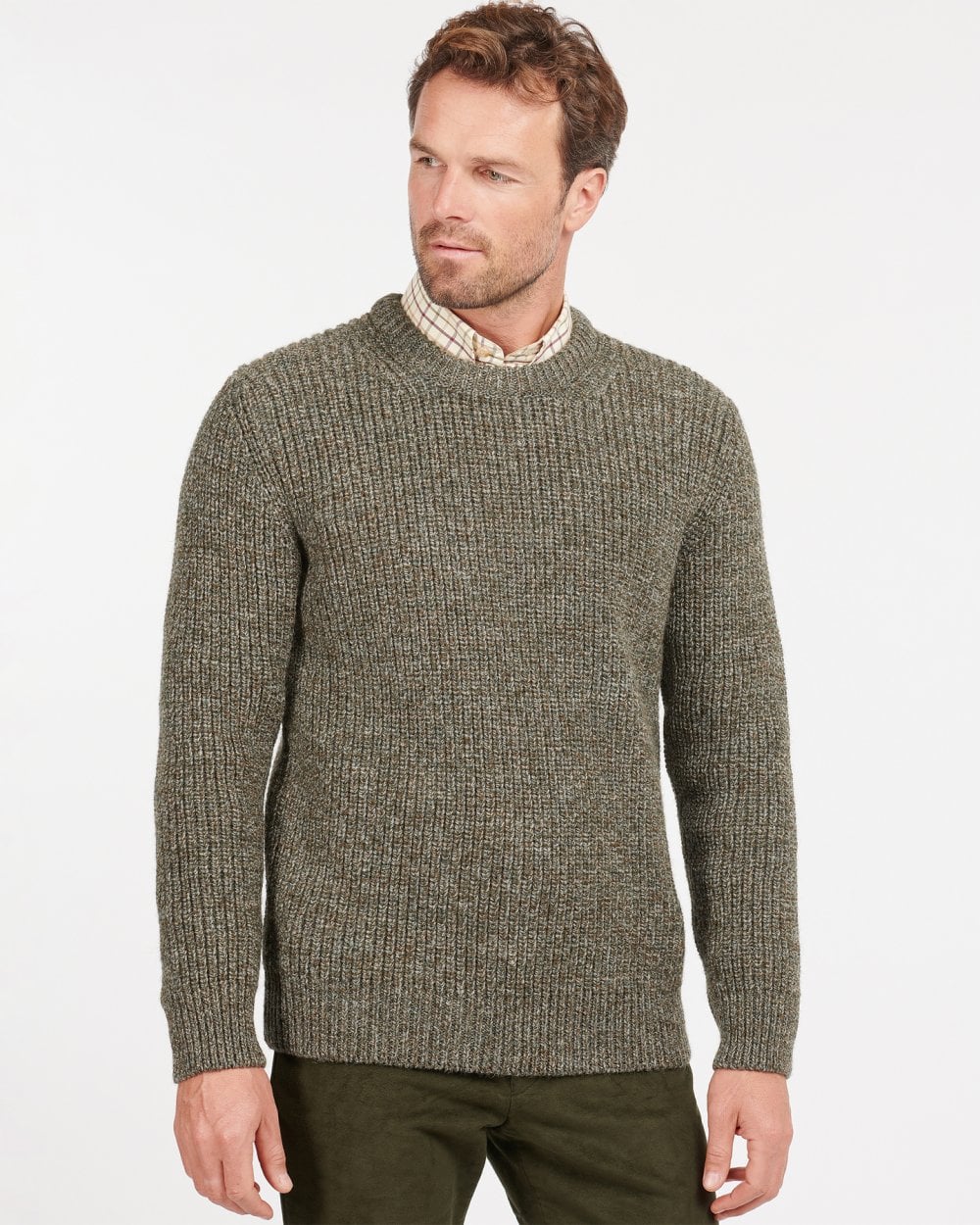 Barbour New Tyne Mens Crew-Neck Jumper