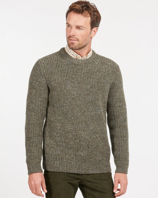 Barbour New Tyne Mens Crew-Neck Jumper