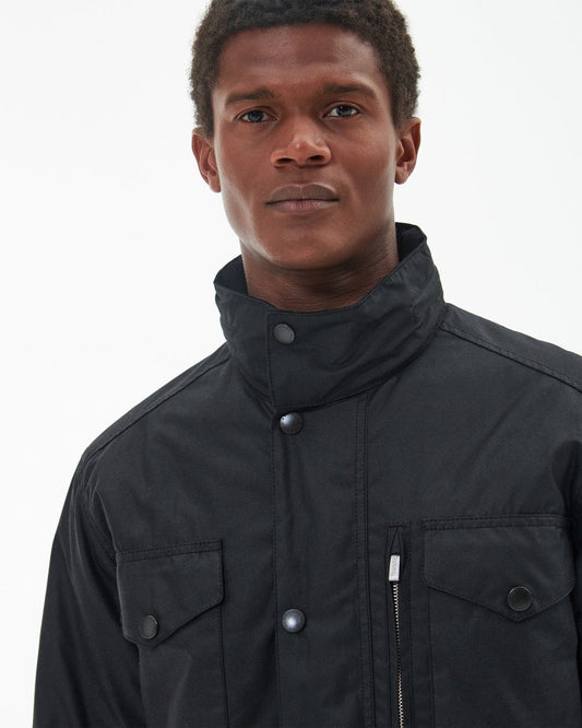 Barbour Sapper Mens Wax Jacket - Black/Classic