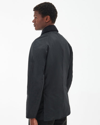 Barbour Ashby Mens Wax Jacket - Black/Classic