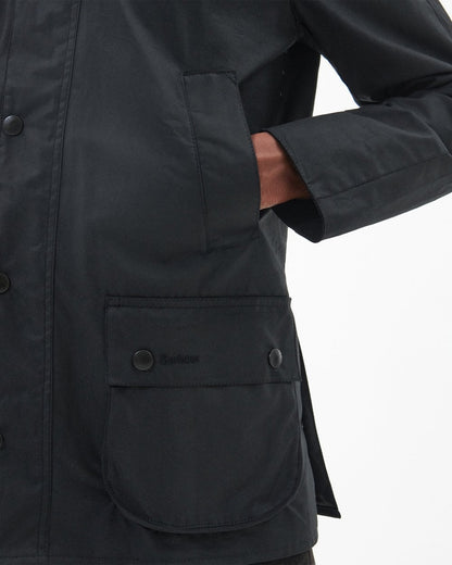 Barbour Ashby Mens Wax Jacket - Black/Classic