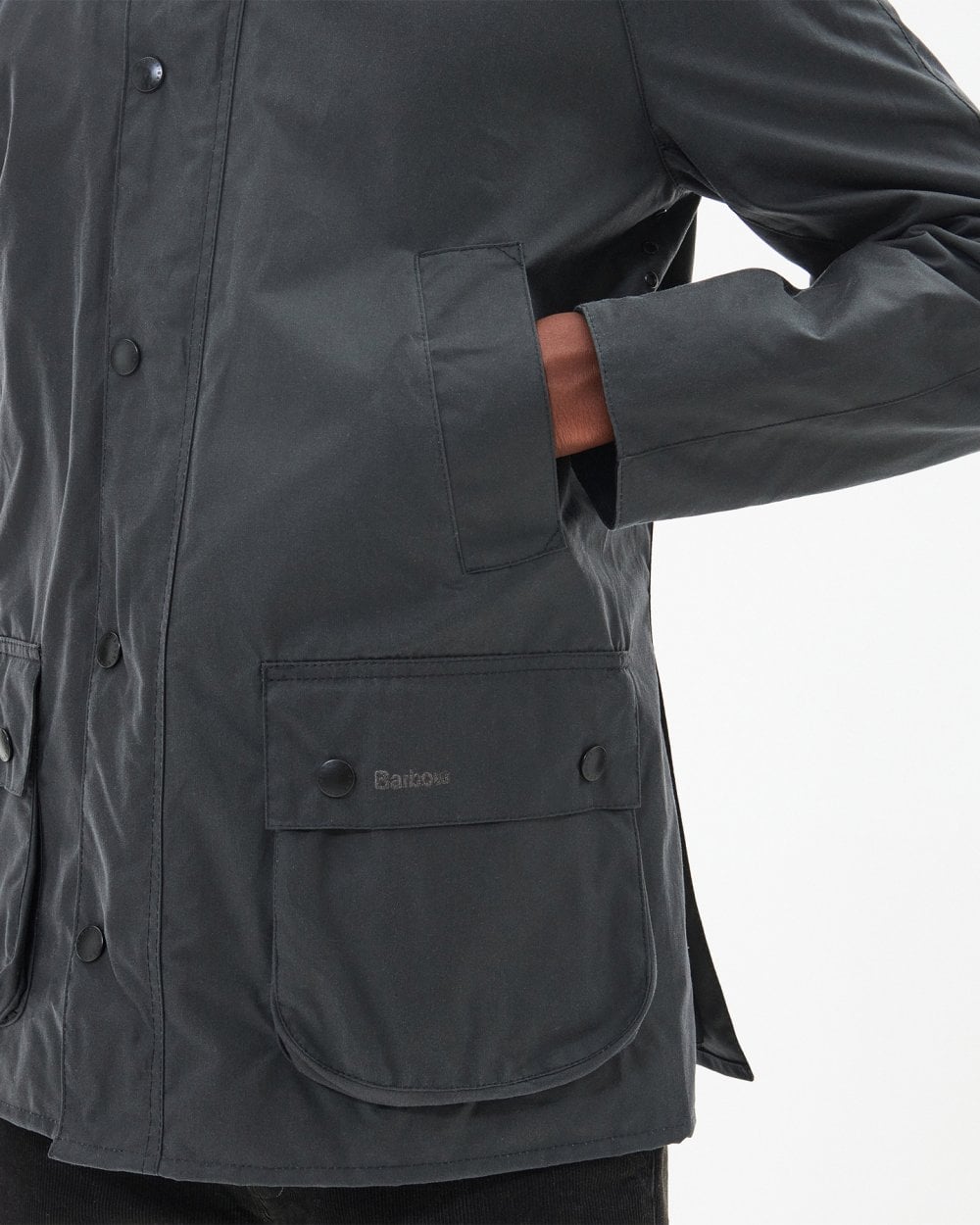 Barbour Ashby Mens Wax Jacket - Grey/Classic