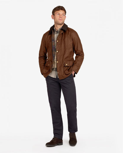 Barbour Ashby Mens Wax Jacket - Bark