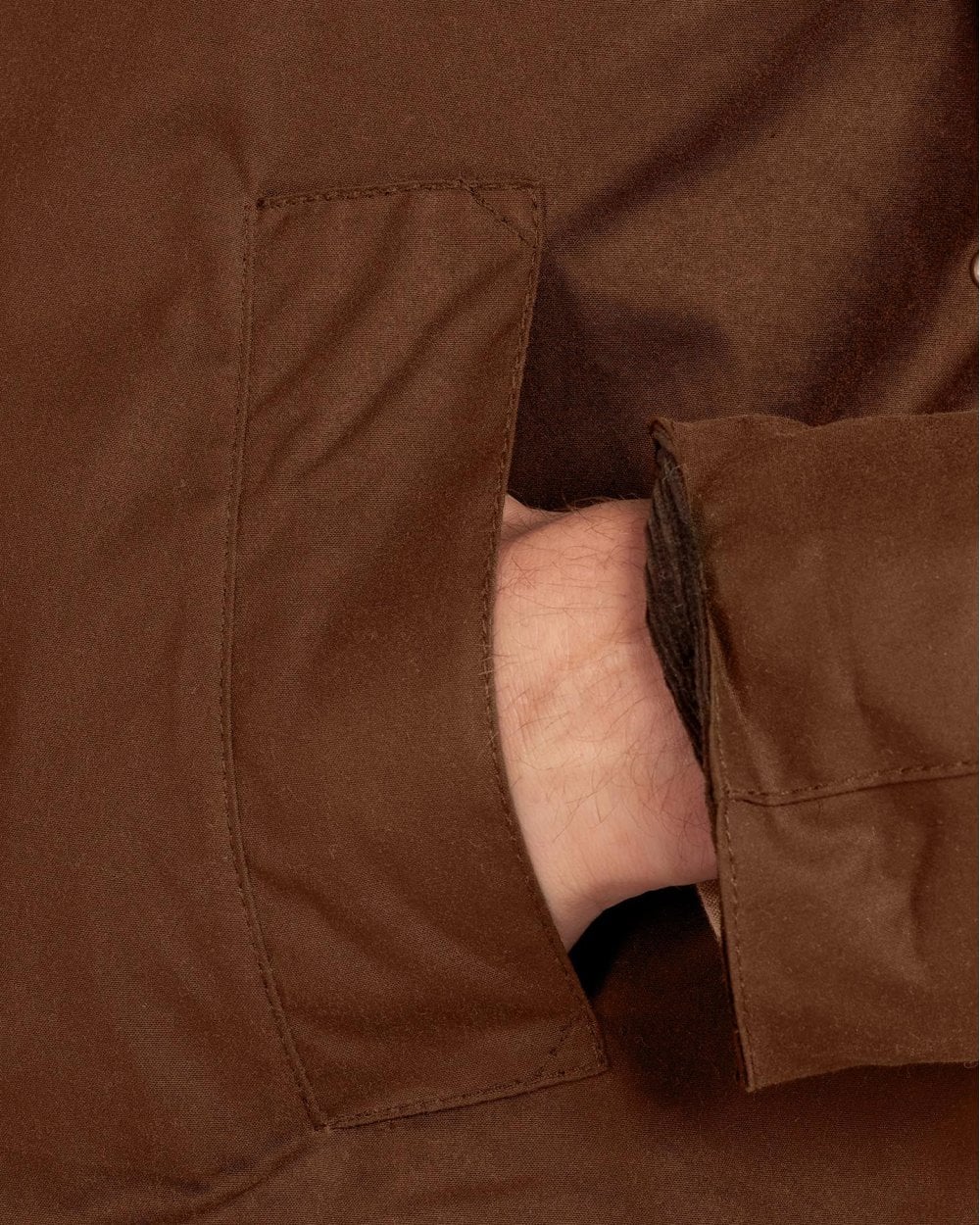 Barbour Ashby Mens Wax Jacket - Bark