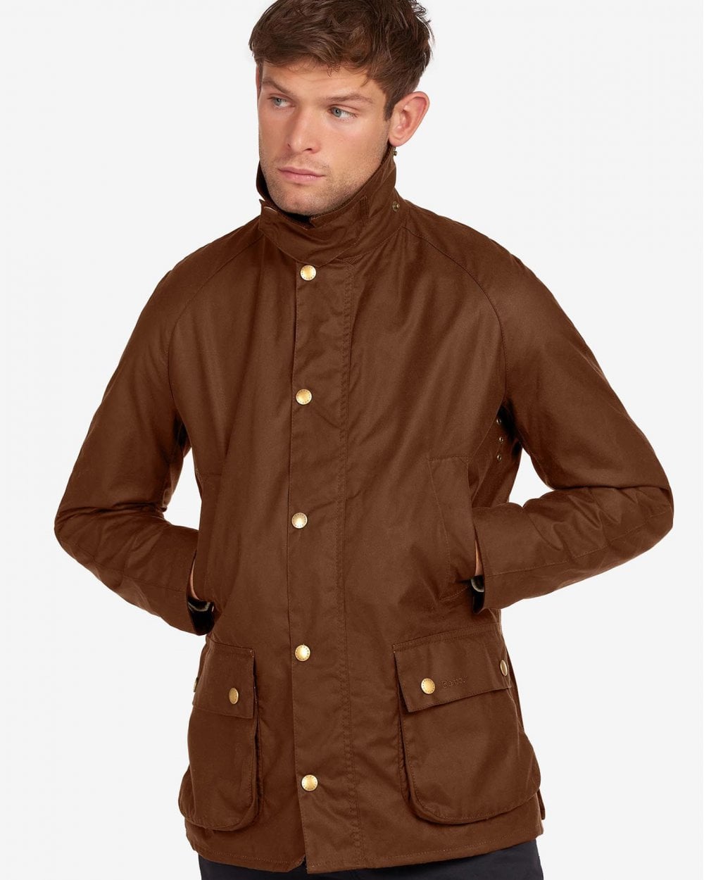 Barbour Ashby Mens Wax Jacket - Bark