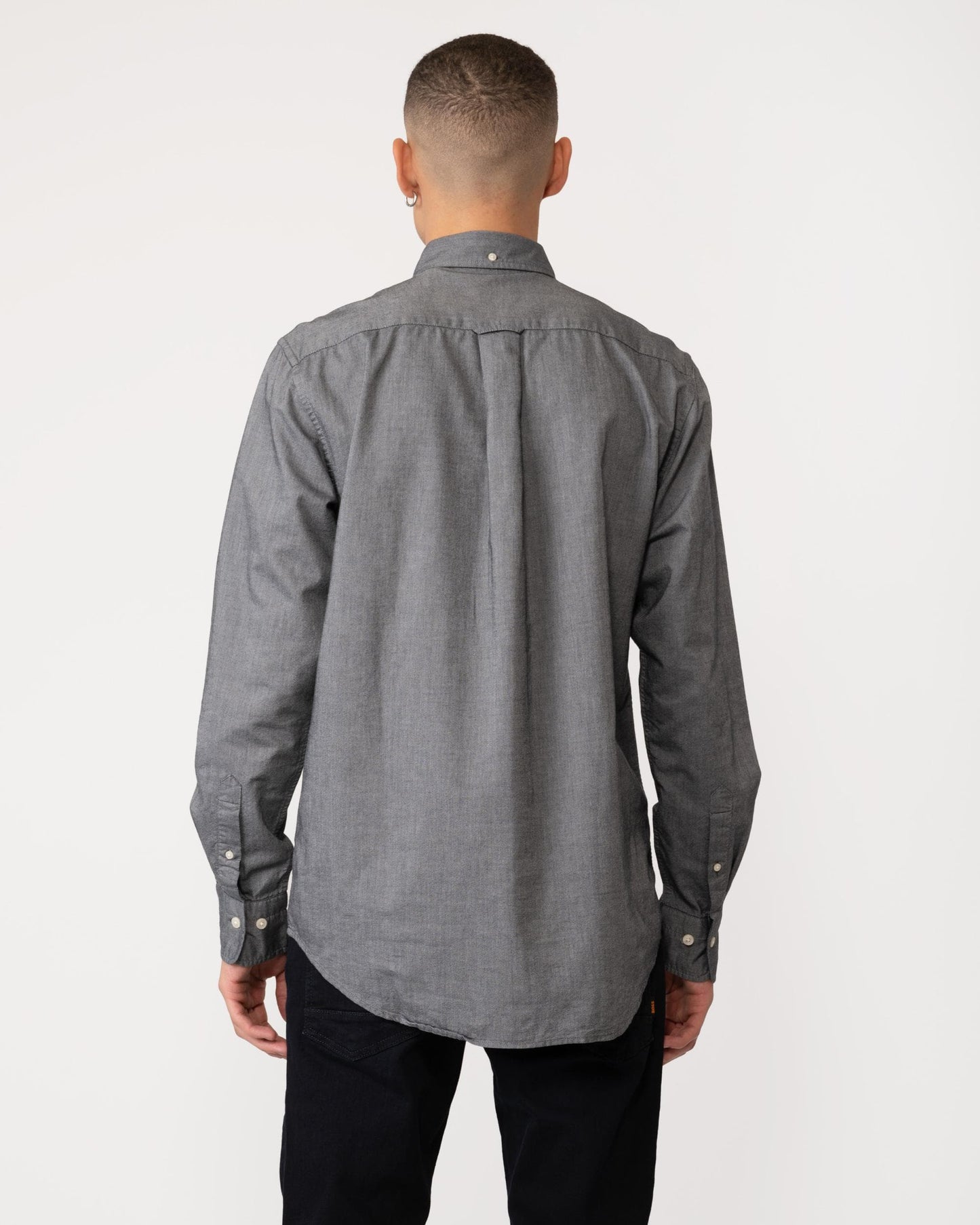 GANT Mens Regular Fit Long Sleeve Oxford Shirt - 5 Black