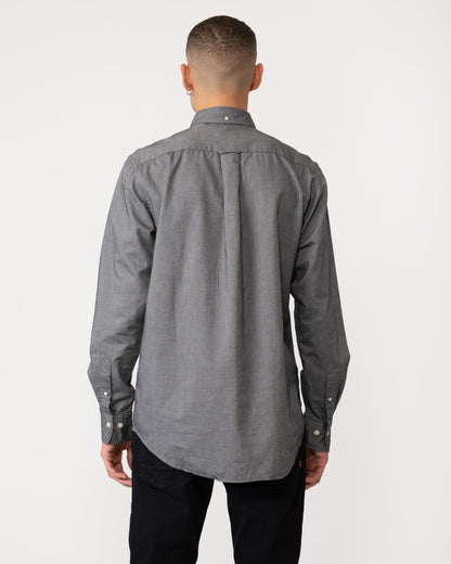 GANT Mens Regular Fit Long Sleeve Oxford Shirt - 5 Black