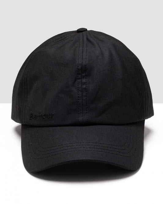 Barbour Mens Wax Sports Cap - Black