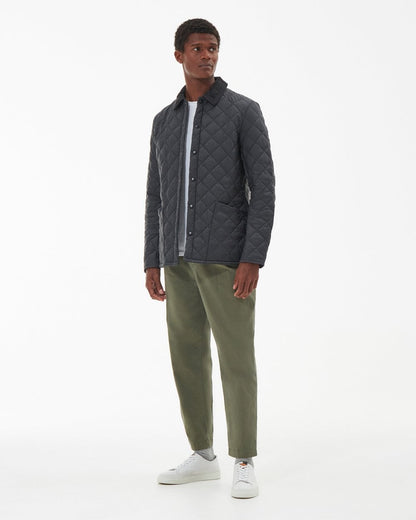 Barbour Heritage Liddesdale Quilted Mens Jacket - Charcoal