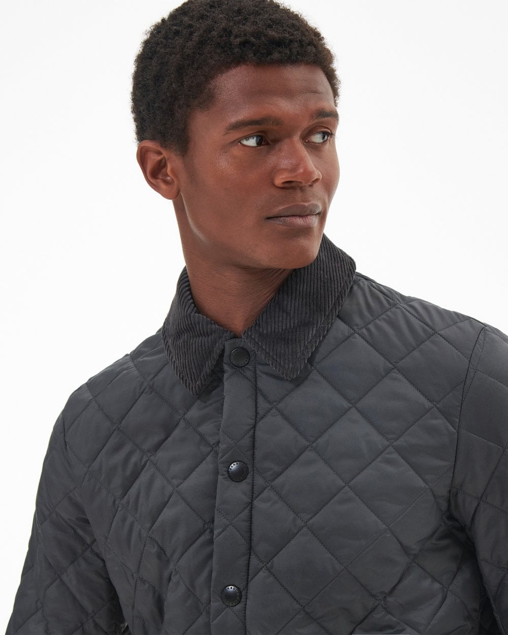 Barbour Heritage Liddesdale Quilted Mens Jacket - Charcoal