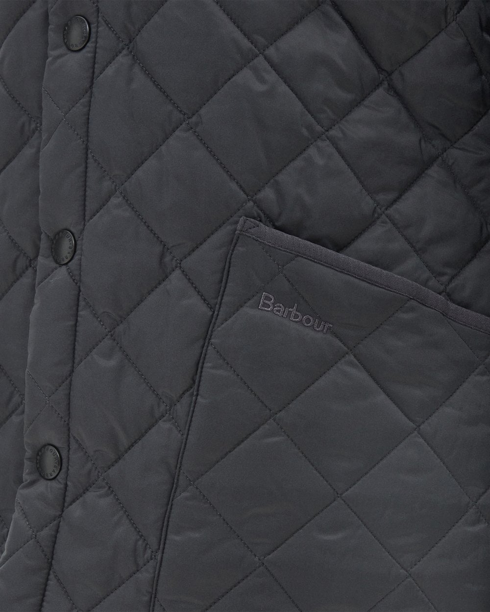 Barbour Heritage Liddesdale Quilted Mens Jacket - Charcoal