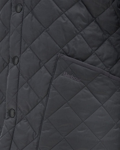 Barbour Heritage Liddesdale Quilted Mens Jacket - Charcoal