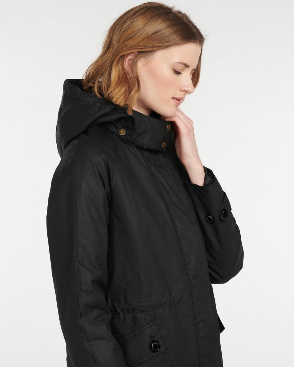 Barbour Cannich Wax Womens Jacket - Black/Modern