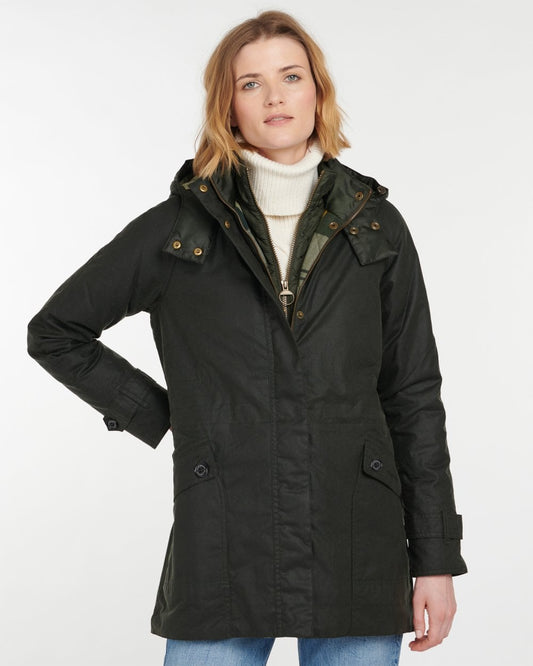 Barbour Cannich Wax Womens Jacket - Sage/Ancient