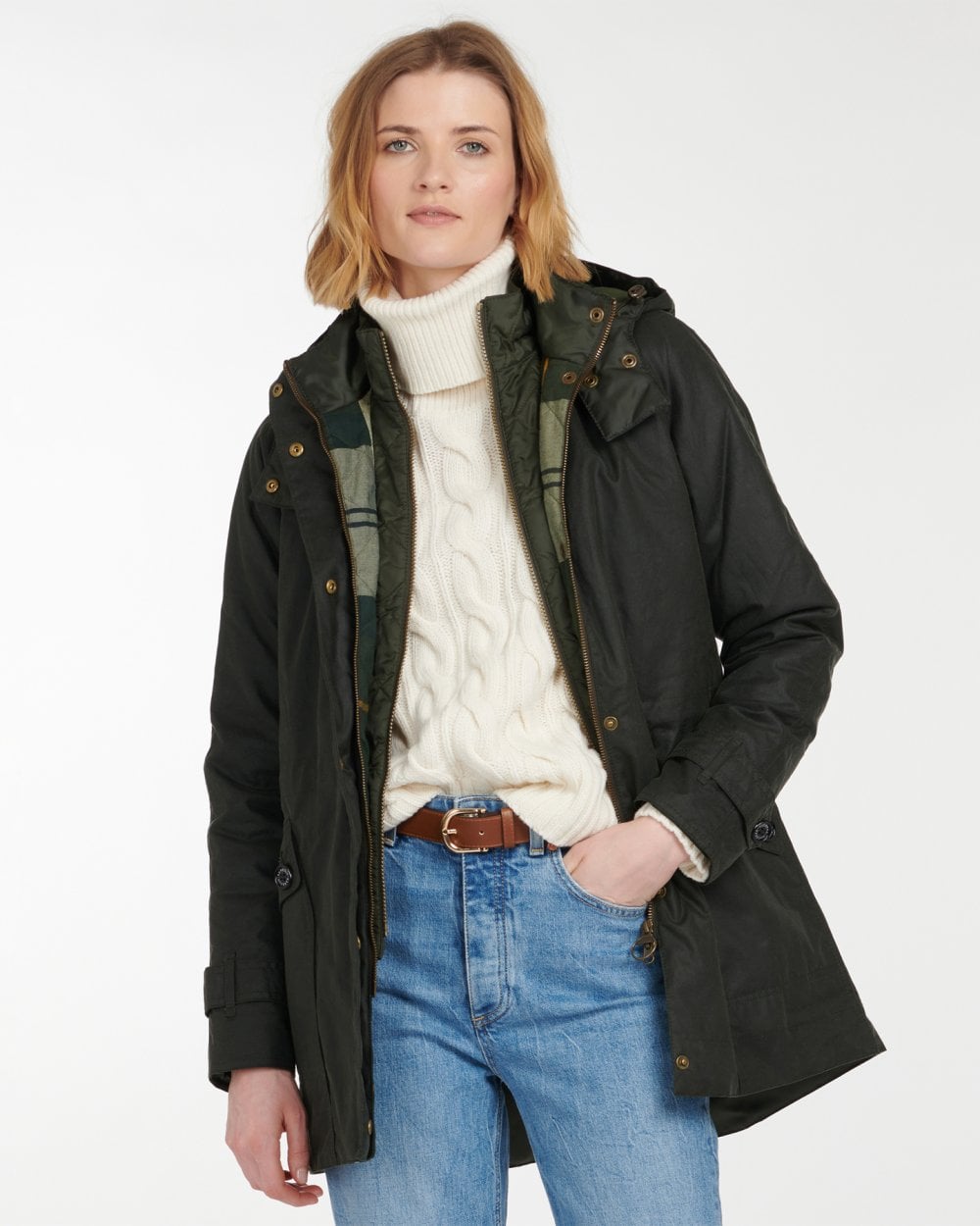 Barbour Cannich Wax Womens Jacket - Sage/Ancient