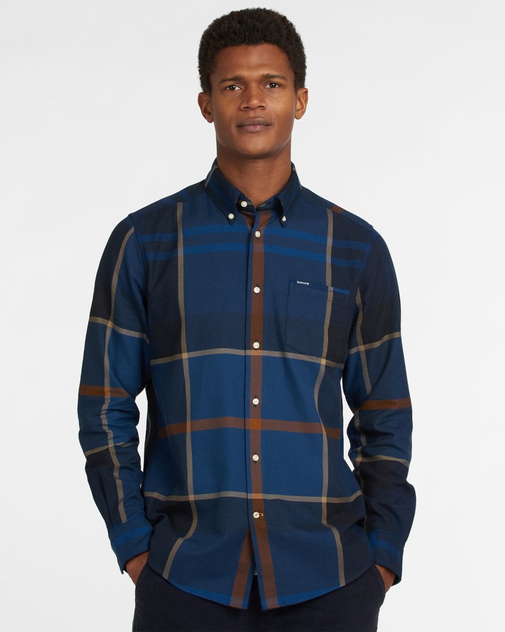 Barbour Dunoon Tailored Mens Shirt Midnight Tartan – CHO