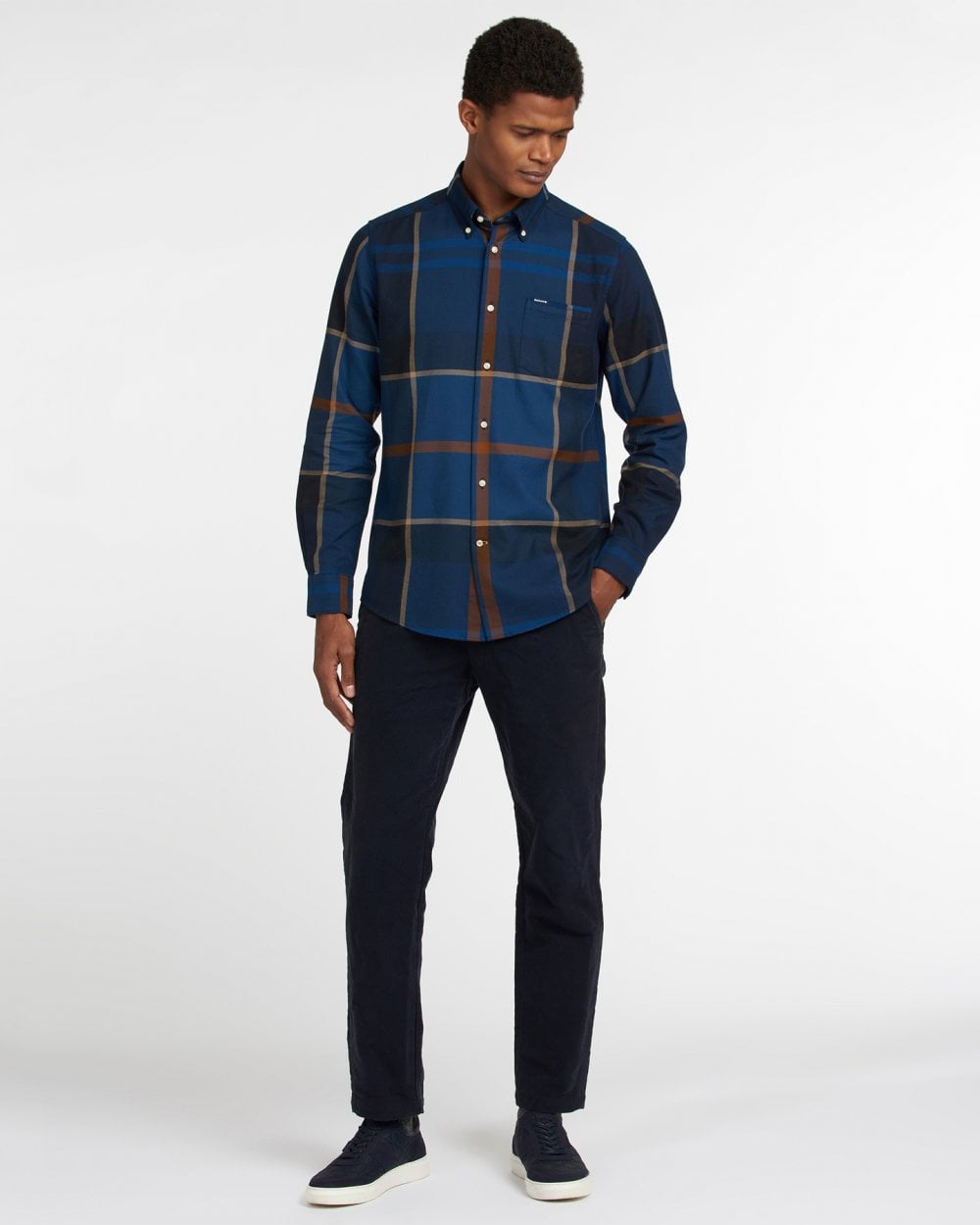 Barbour Dunoon Tailored Mens Shirt - Midnight Tartan
