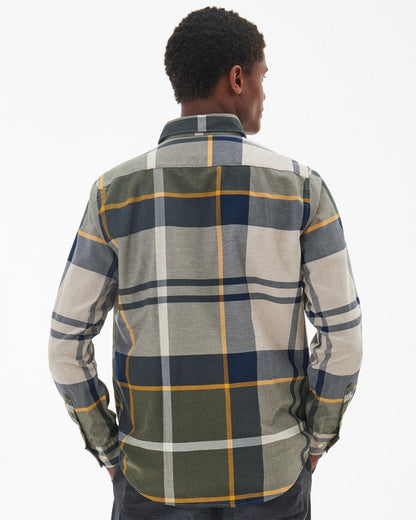 Barbour Dunoon Tailored Mens Shirt - Forest Mist